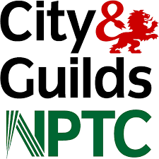 Qualifications Logo: City & Guilds, NPTC. 